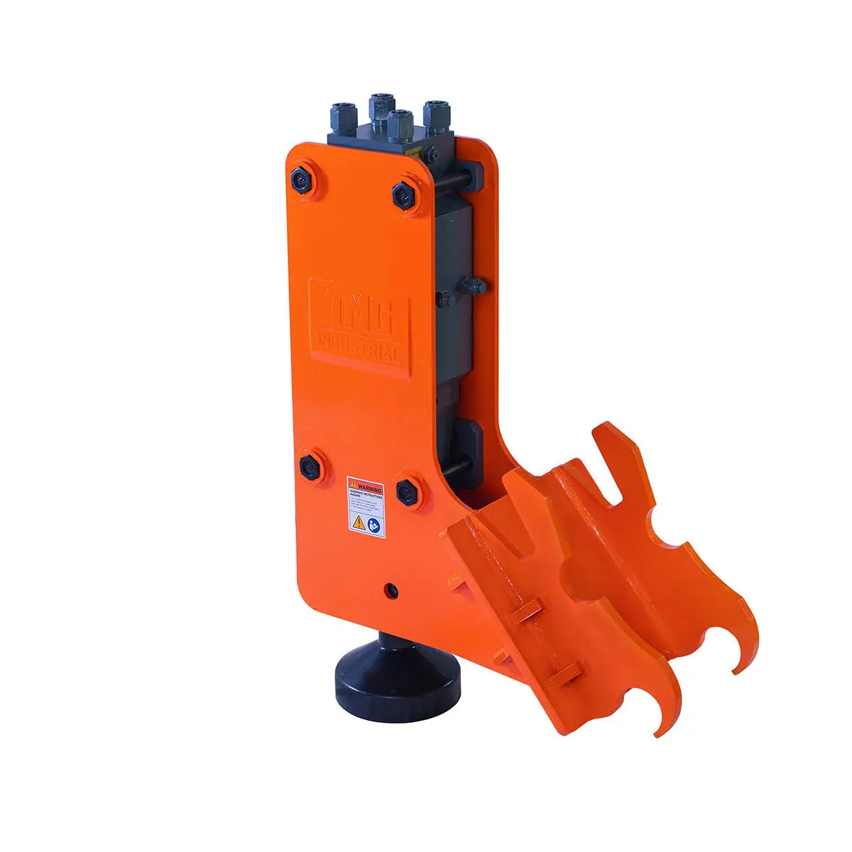 Excavator Hydraulic Post Pounder, 700 Ft-lb Energy Class, 500-900 BPM, 8" Post Capacity, 4-7 Ton Excavator, TMG-EPD700