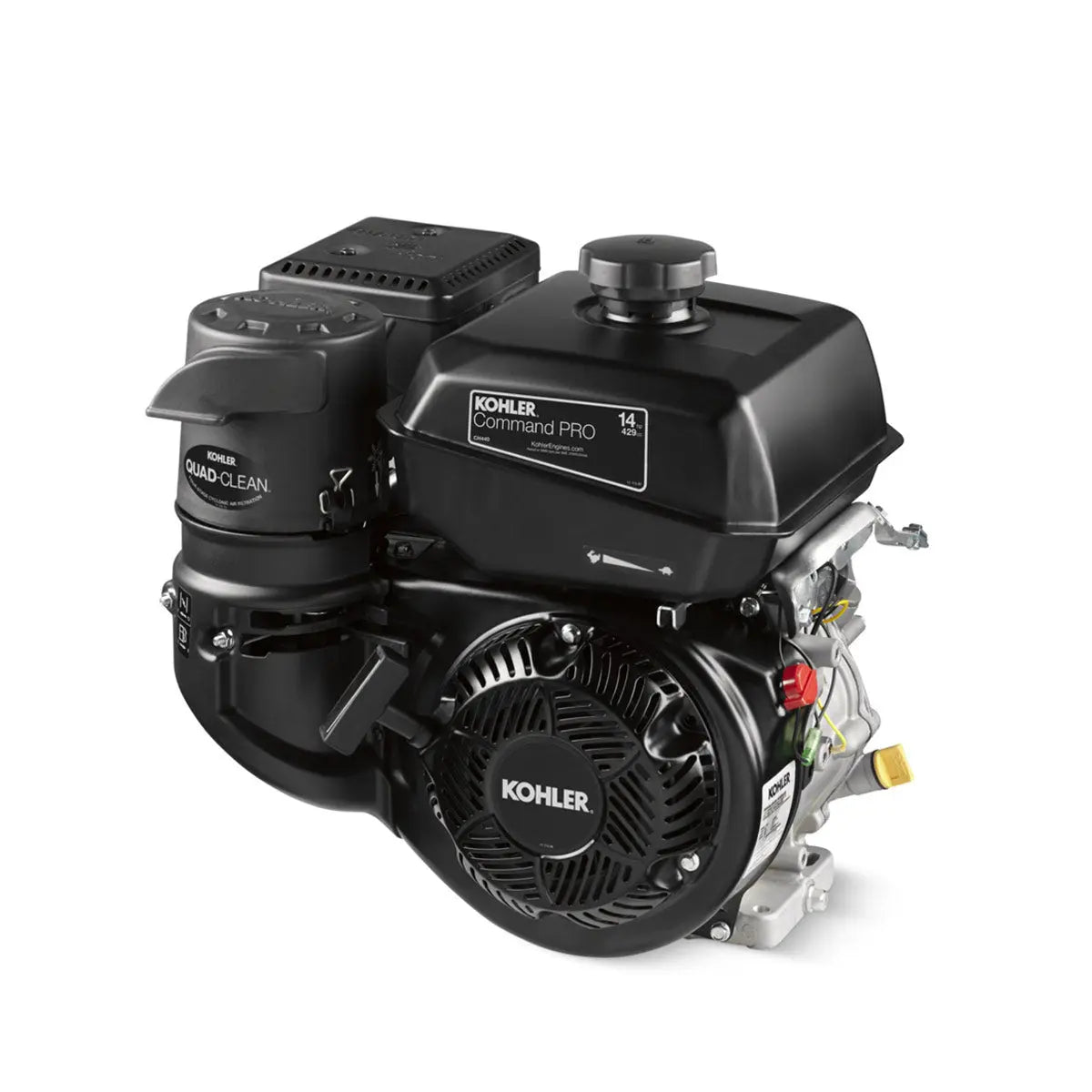 Kohler 14 HP Gasoline Engine, CH440 Command Pro Series, Quad-Clean™ Cyclonic Air Filter, Large-Capacity Fuel Tank, TMG-GEK14