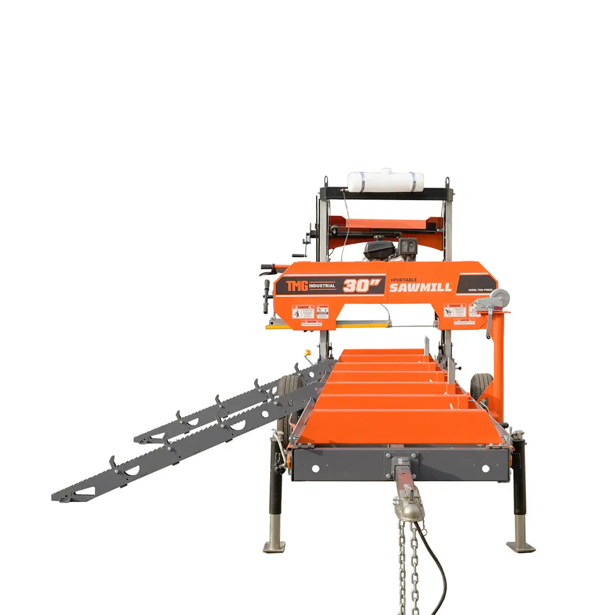 Log Loading/Rolling & Ramp Package for TMG-PSM30, 2-Speed 2000 Lb Winch, Mast/Boom, Receiver, 70" Ramp Length, 3800 Lb Loading Capacity, 32-½’ Steel Cable, TMG-PSM30-Lramp
