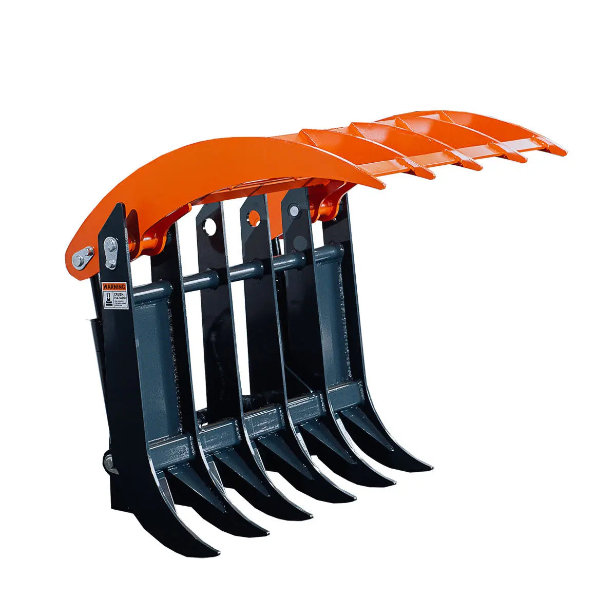 Mini Skid Steer Root Rake Grapple, 35" Working Width, 2200-lb Capacity, Toro Style Mount Plate, TMG-SRG35