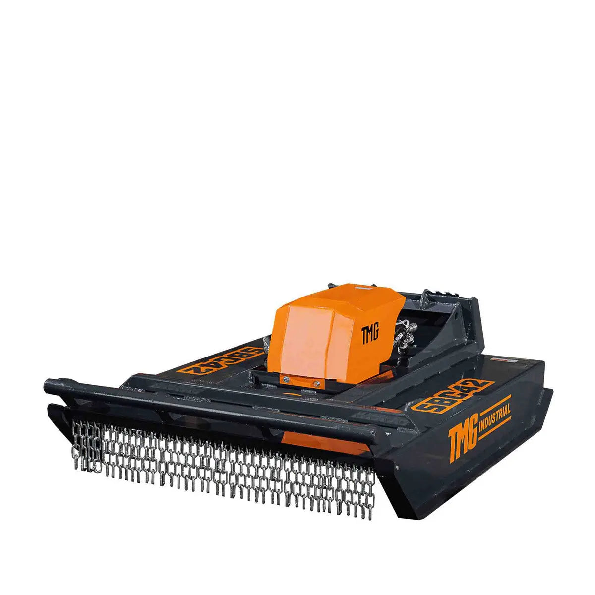 Mini Skid Steer Rotary Brush Cutter, 42" Cut Width, 2-½" Capacity, Hydraulic Motor, Toro Style Mount Plate,TMG-SBC42