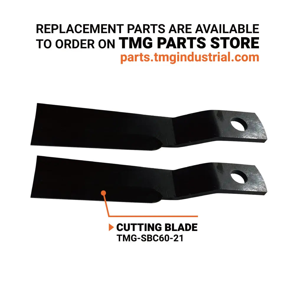 Pro Series 60" Extreme Duty Open Front Skid Steer Brush Cutter, 15-25 GPM, Universal Mount, TMG-SBC60