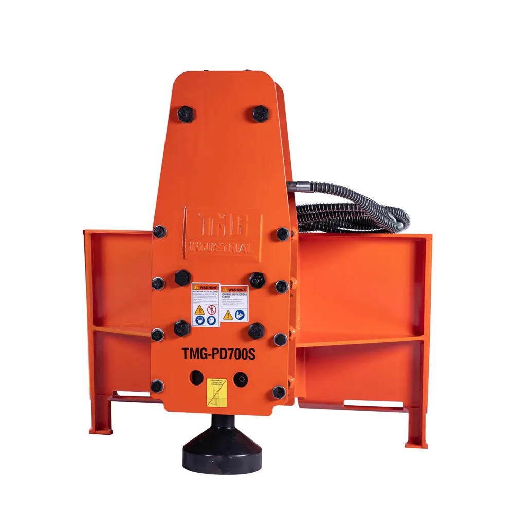 Skid Steer Post Pounder, 8" Post Diameter, 838 J Energy Class, 500-900 BPM Pounding Rate, TMG-PD700S