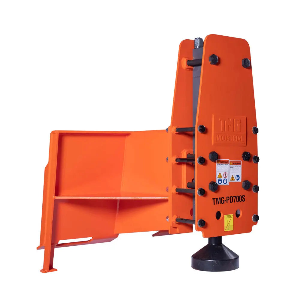 Skid Steer Post Pounder, 8" Post Diameter, 838 J Energy Class, 500-900 BPM Pounding Rate, TMG-PD700S