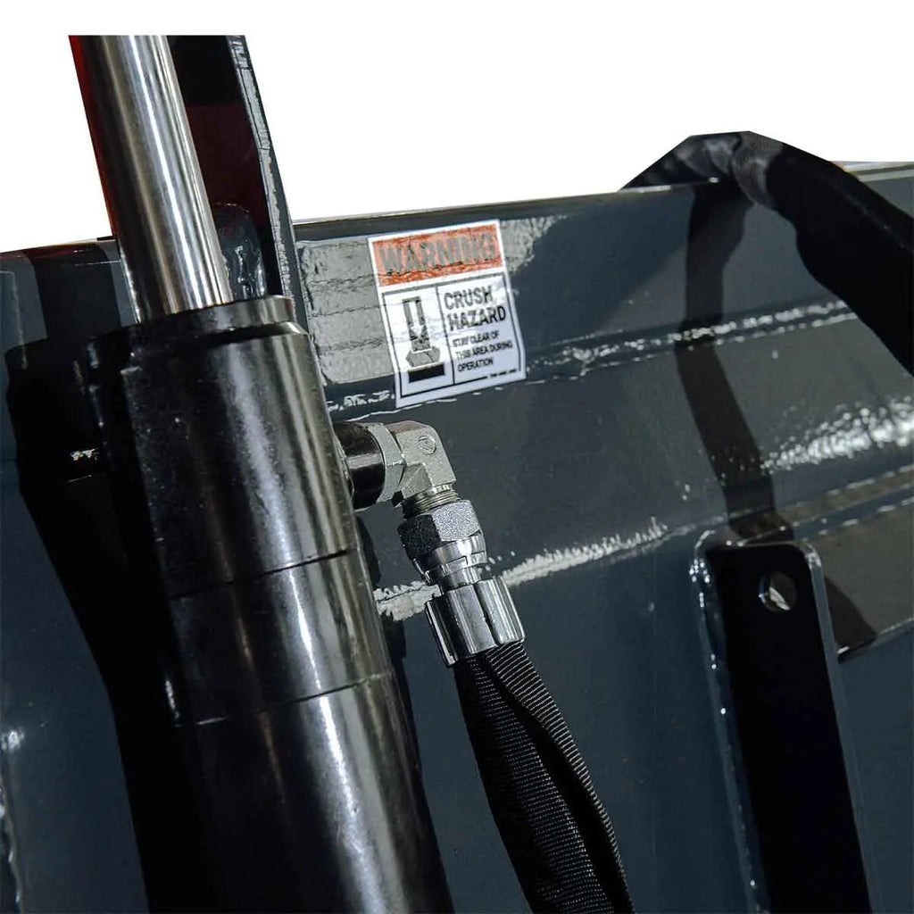 Skid Steer Skeleton Root Rake Grapple, 2600 LB Grapple Capacity, Twin Cylinders, 7" Tine Spacing, TMG-SRR72