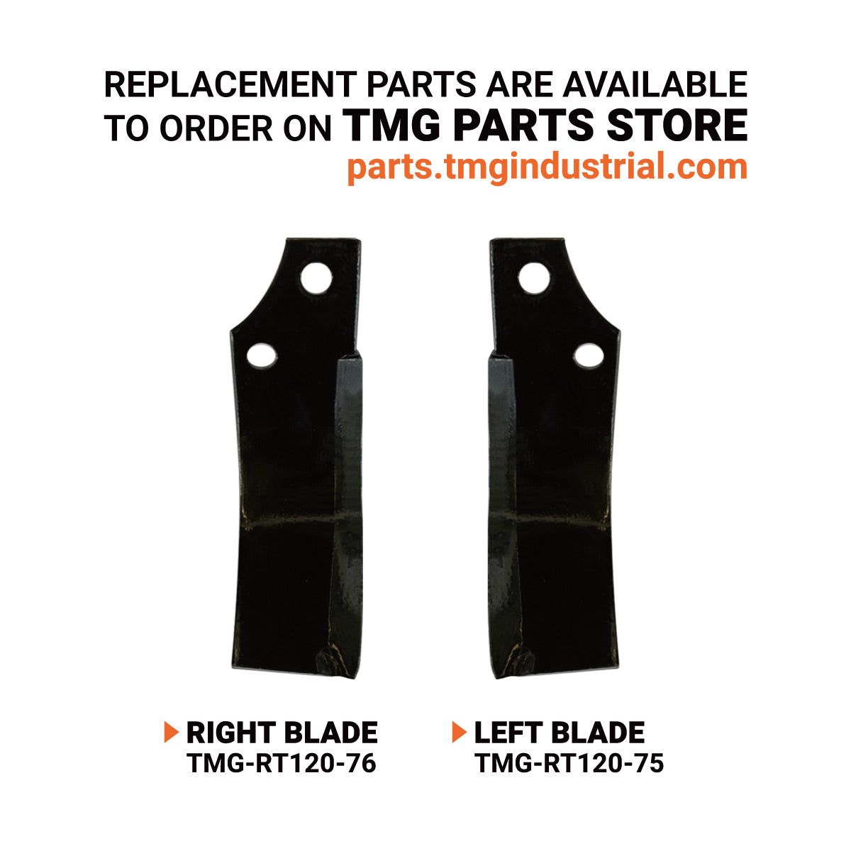 48" 3-Point Hitch Rotary Tiller, 18-30 HP Sub-Compact, 3-½" Tilling Depth, PTO Shaft Included, Category 1 Hookup, TMG-RT120