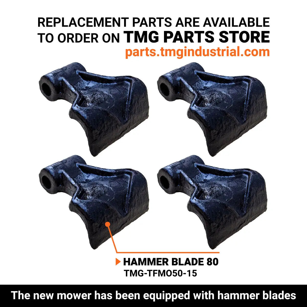 50" Ditch Bank Flail Mower, Offset Verge & Slope Cutter for Tractors 20-50 HP TMG-TFMO50